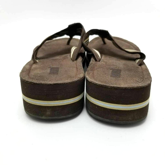 Nomi Womens Flip Flop Sandals Wedge Slip On - Picture 4 of 10